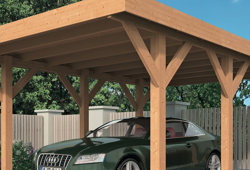 Carport bois indépendant